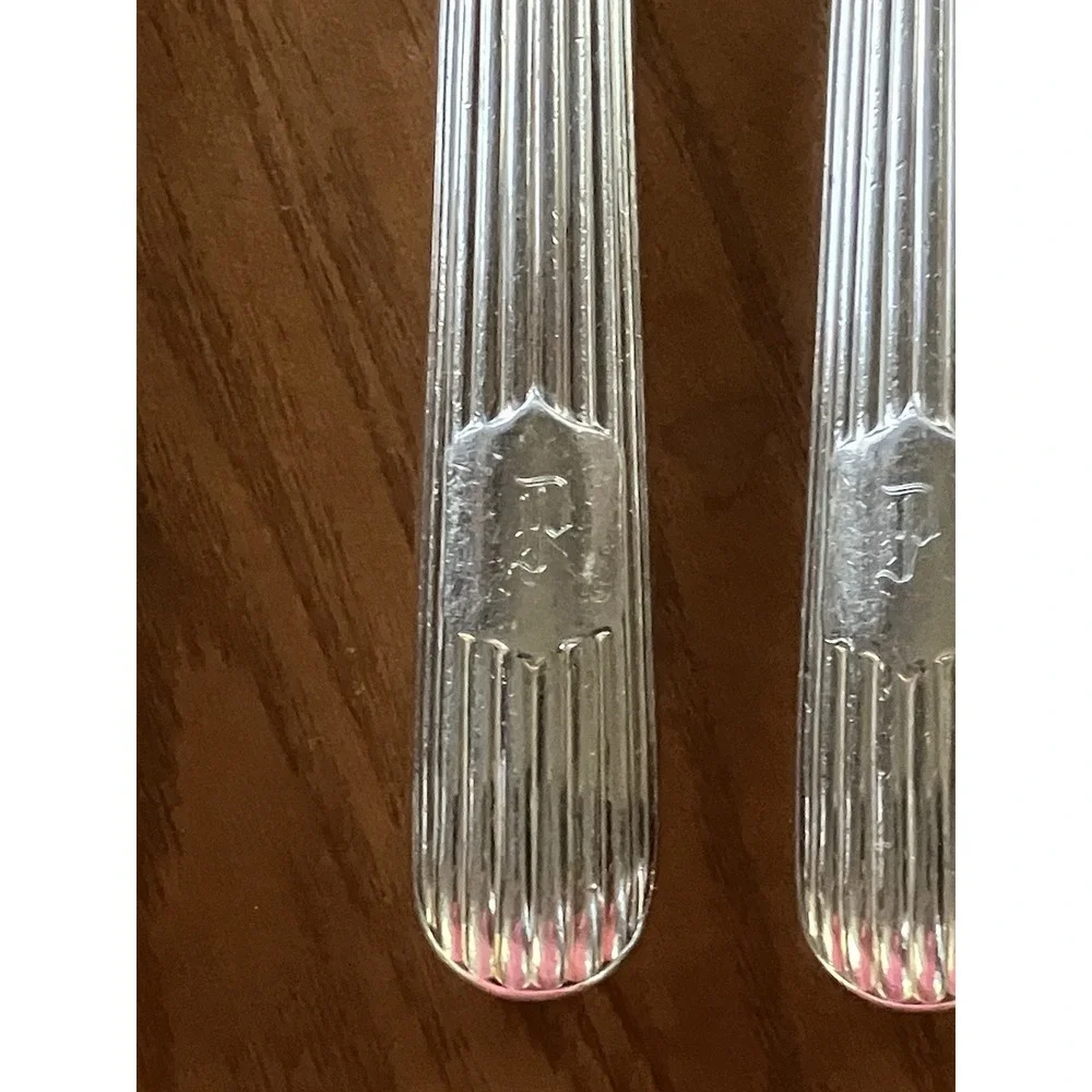 Vintage Wm Hutton & Sons Sheffield England Reeded Harley Pattern 12pc Set